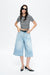 Timothy Mid Rise Drop Crotch Loose Fit Cropped Jeans-Bermuda Shorts-BAYEAS