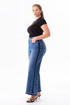 Mid Rise Wide Leg Jeans