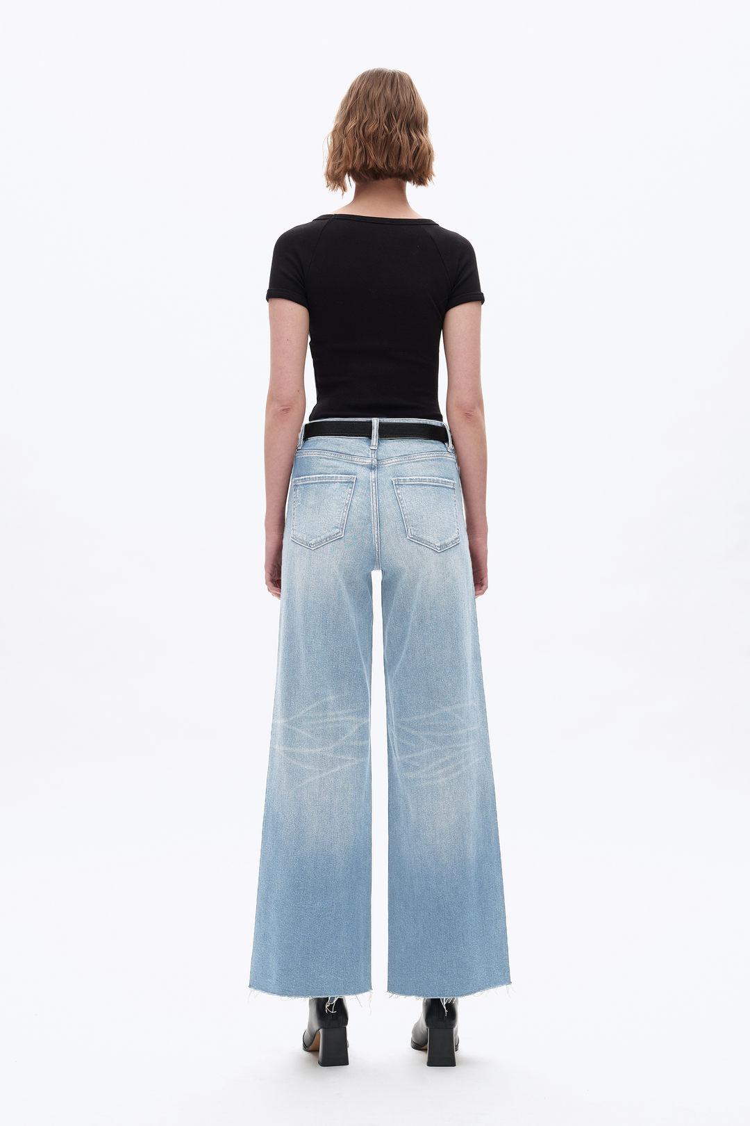 Beth High Rise Wide Leg Denim Jeans