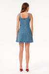 Strap Denim Dress