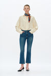 High Rise Cropped Flare Pants