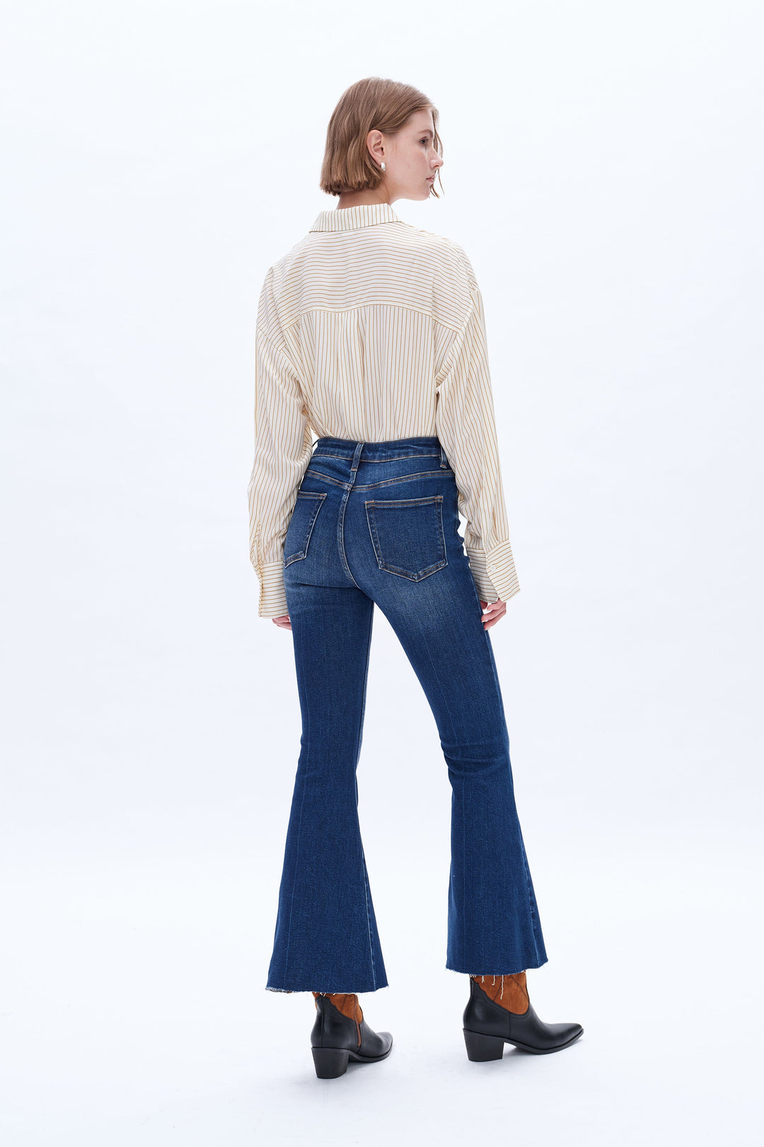 Ara High Rise Flare Leg Denim Jeans