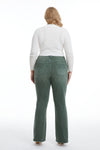 High Rise Distressed Flare Pants