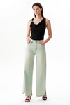 High Rise Slit Wide Leg Jeans