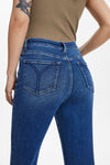 Flare Jeans with Slit Hems-Flare & Bootcut-BAYEAS