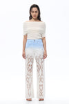 High Rise Wide Leg Sky Fade Jeans