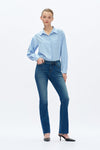 Low Rise Bootcut Jeans-Flare-BAYEAS