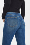 High Rise Bootcut Flare Denim Jeans-Flare & Bootcut-BAYEAS
