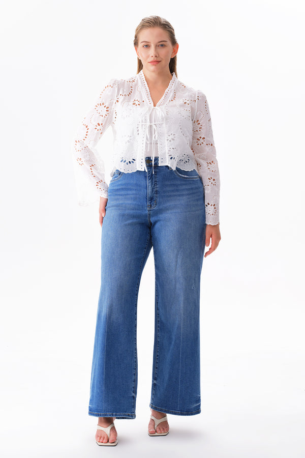 High Rise Wide Leg Jeans