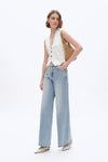HIGH RISE DRAWSTRING BAGGY-Wide Leg-BAYEAS