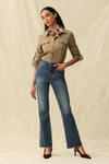 High Rise Bootcut Jeans