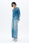 High Rise Barrel Leg Jeans-Barrel-BAYEAS