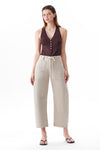 Greta High Rise Drawstring Barrel Pants