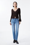 High Rise Vintage Straight Leg Jeans