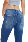 Jojo Mid Rise Distressed Skinny Jeans-Skinny-BAYEAS