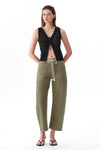 Greta High Rise Drawstring Barrel Pants