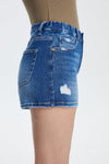 Erica High Rise Denim Shorts-Shorts-BAYEAS