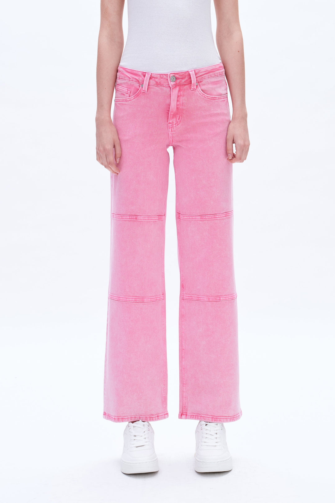 Judy Mid Rise Wide Leg Pants