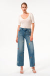 Mid Rise Wide Leg Jeans