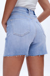 Lily Ripped Denim Shorts