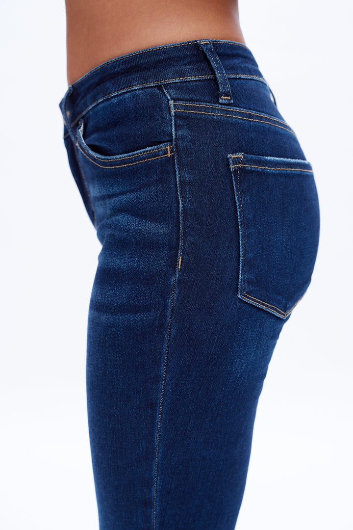 Mid Rise Ankle Skinny Jeans