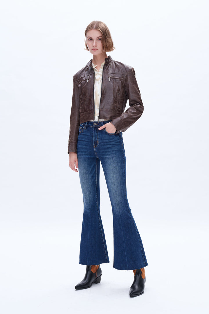 Ara High Rise Flare Leg Denim Jeans