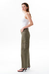 Low Rise Cargo Drop Crotch Barrel Leg Pants