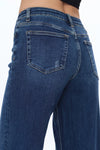 Low Cut Wide Leg Crop Straight Denim Jeans-Wide Leg-BAYEAS