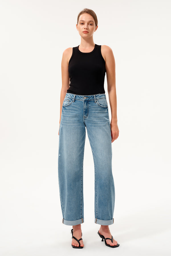Osaka Low Rise Barrel Jeans