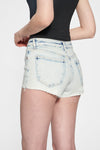 Nova Mid Rise Distressed Denim Shorts-Shorts-BAYEAS