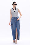 MID RISE CARGO MAXI SKIRT-Skirts-BAYEAS