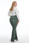 High Rise Distressed Flare Pants