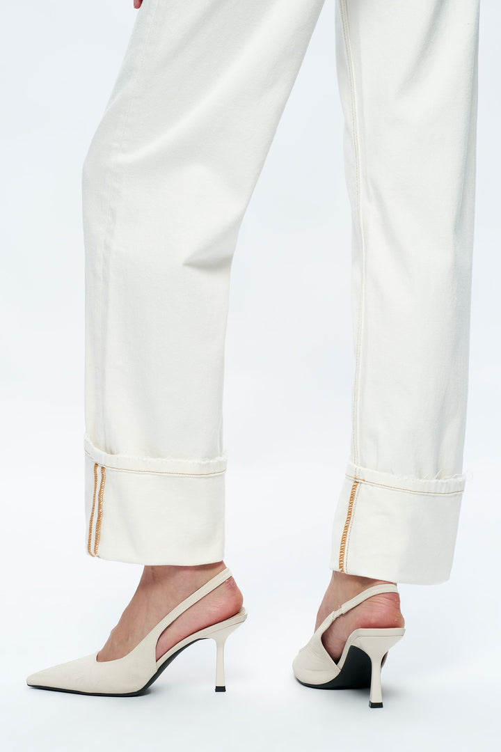 Michelle Mid Rise Straight Leg Trousers