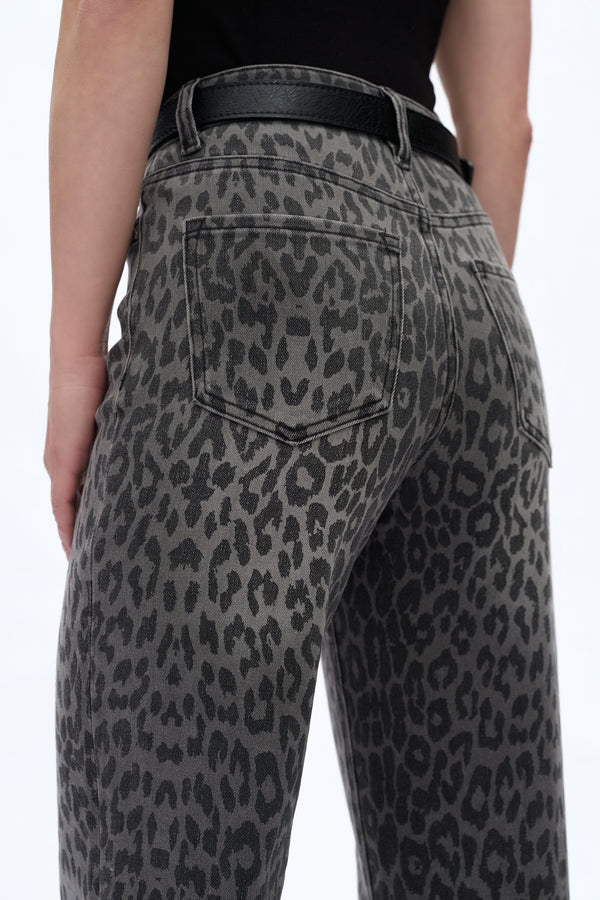 HIGH RISE LEOPARD WIDE LEG-Wide Leg-BAYEAS