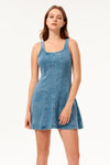 Strap Denim Dress