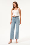 Jess High Rise Relaxed Straight Denim Jeans