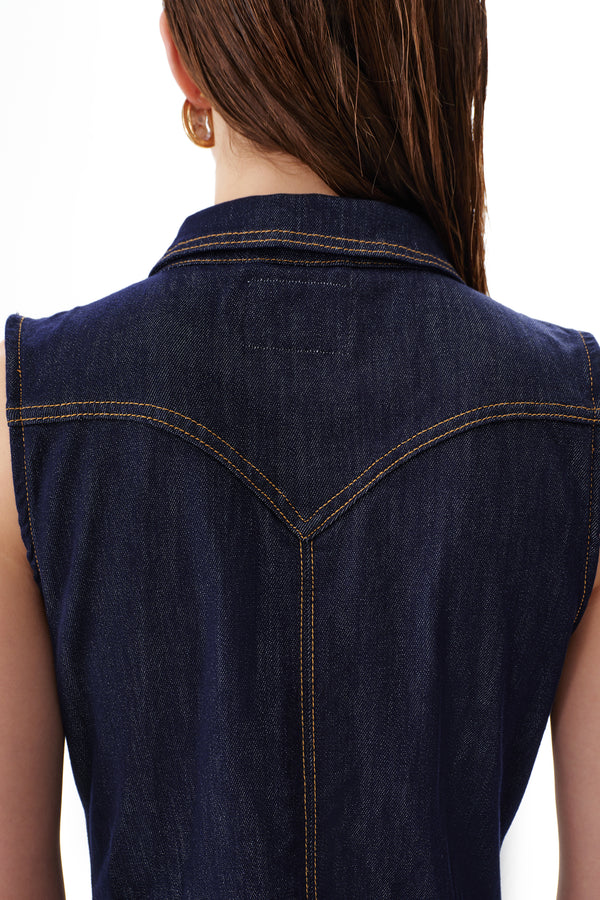 Relaxed Denim Cardigan Dress