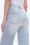 High Rise Wide Leg Straight Jeans-Wide Leg-BAYEAS