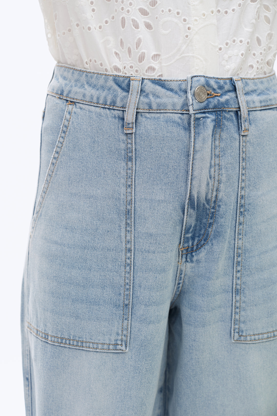 Super High Rise Barrel Denim Jeans