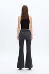 High Rise Flare Denim Jeans-Flare & Bootcut-BAYEAS