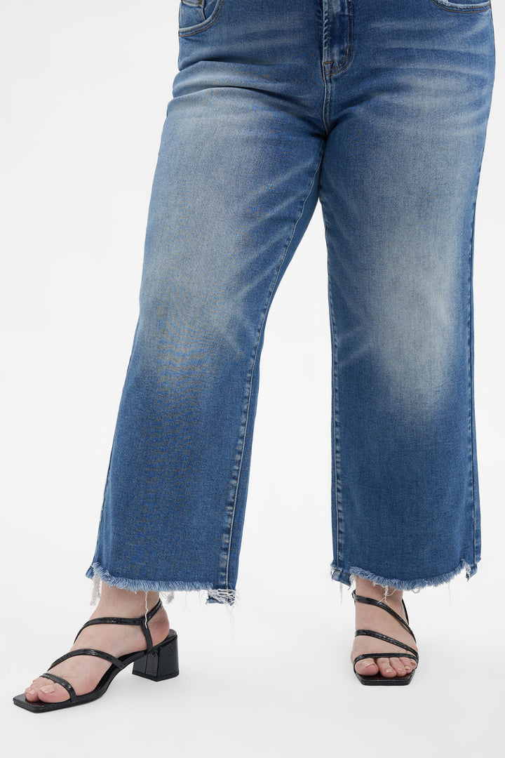 Mary High Rise Straight Cropped Jeans Plus Size