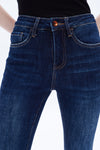 Womens Flare Jeans With Raw Hem-Flare & Bootcut-BAYEAS