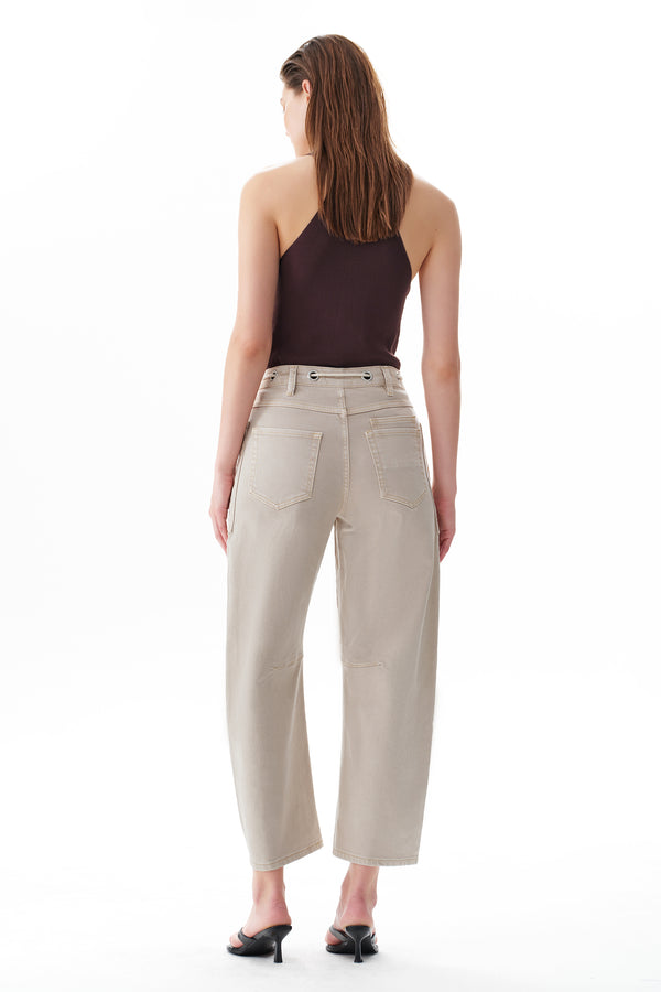 Greta High Rise Drawstring Barrel Pants