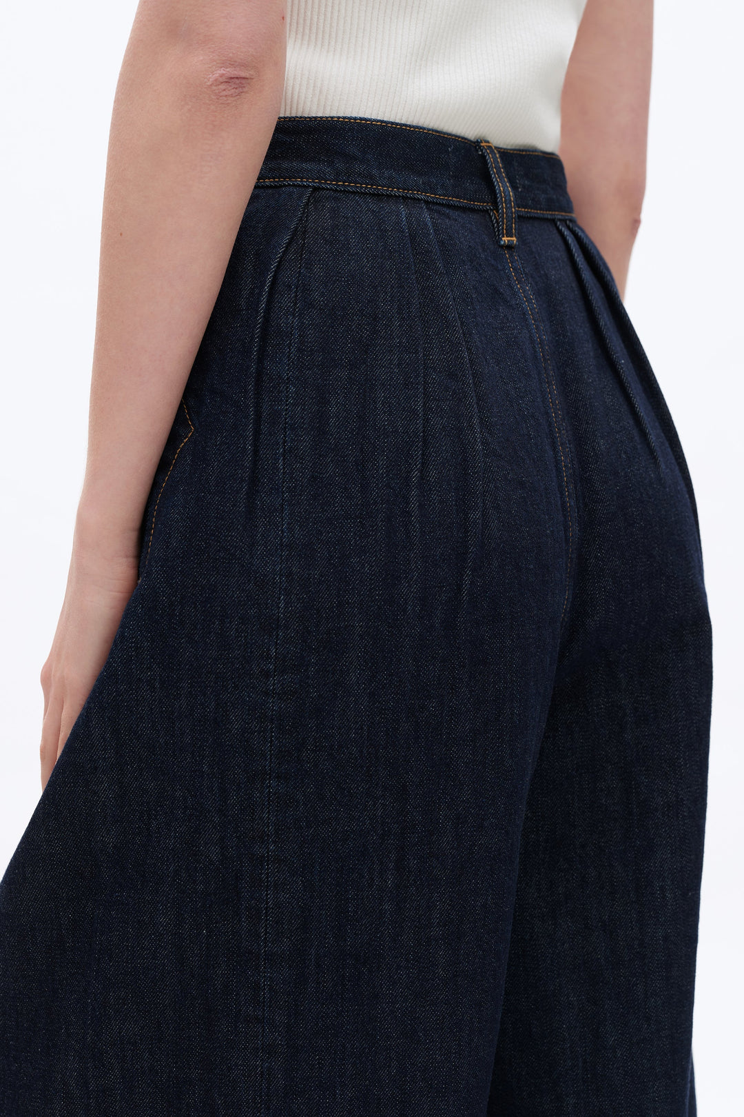 Super High Rise Wide Leg Denim Jeans