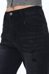 Faded Wash Wide Leg Jeans-Straight-BAYEAS