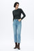 High Rise Straight Jeans-Straight-BAYEAS