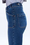 High Rise Flare Denim Jeans-Flare & Bootcut-BAYEAS