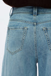 Rhinestone Embellished Wide-Leg Jeans-Wide Leg-BAYEAS