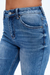 High Rise Wide Leg Denim Jeans-Wide Leg-BAYEAS