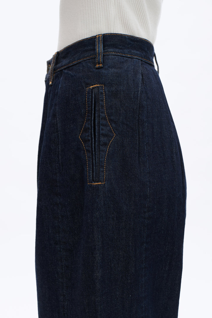 Super High Rise Wide Leg Denim Jeans